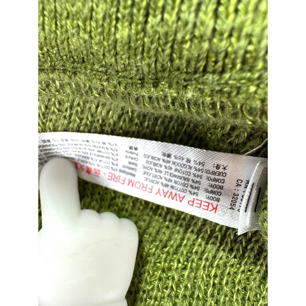 Free People Beach Malibu Surf Shorts Womens M Knit Green Pull On Boho Fold Over - Picture 7 of 7
